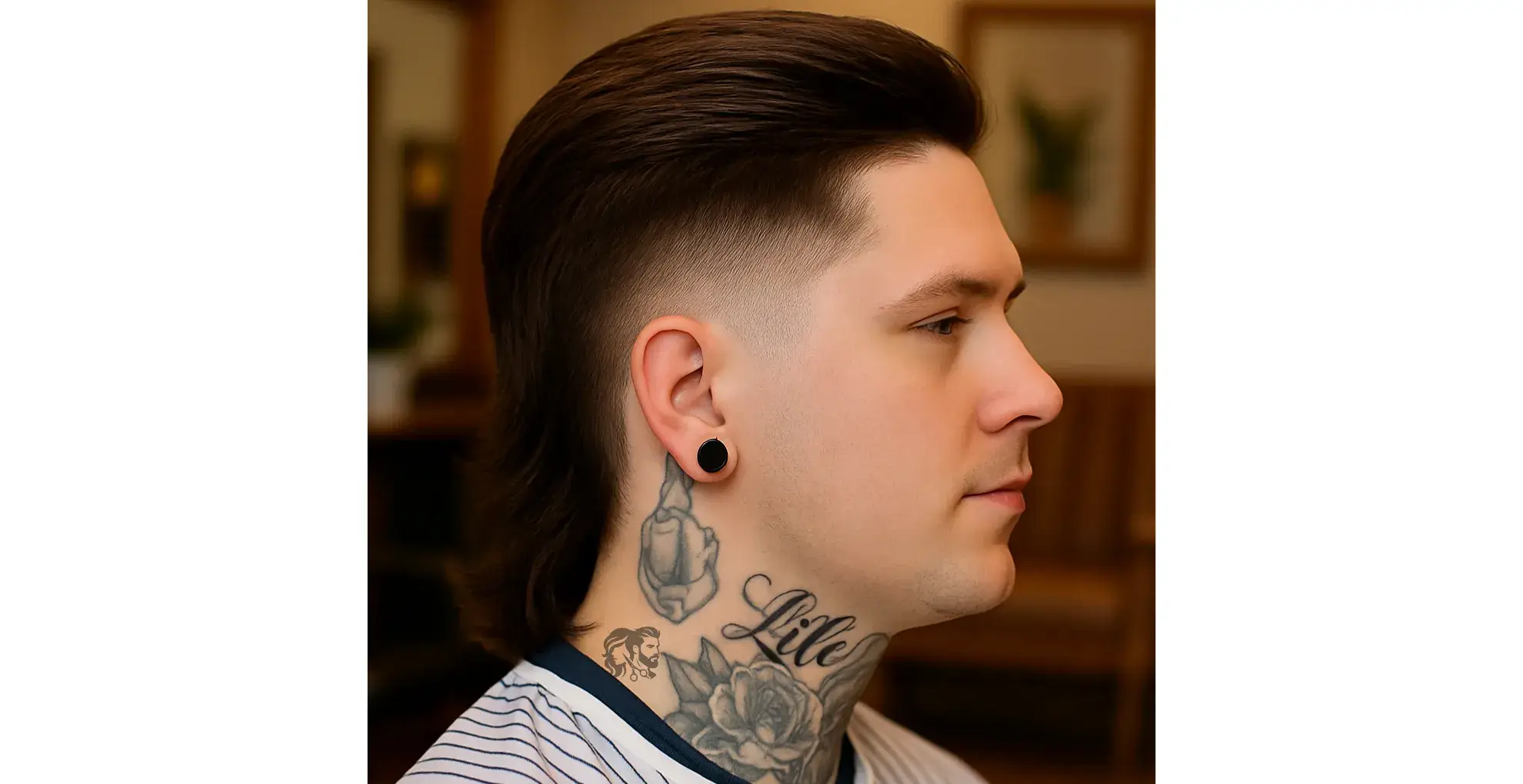 Modern Mullet from the Back