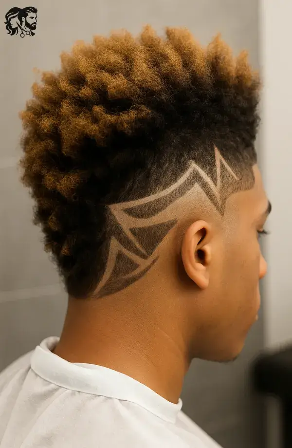 Mohawk with Design Elements