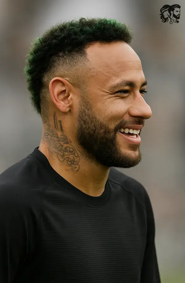 Neymar – Short Curly Hair Fade