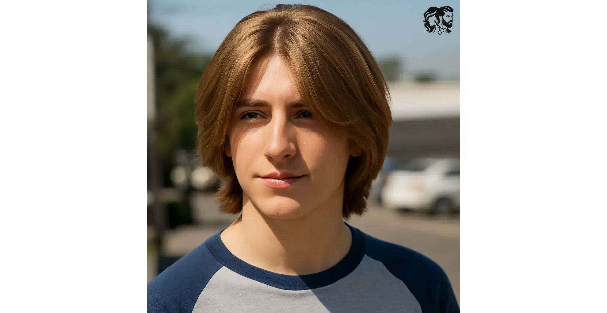 Parted, Long Shaggy Hair