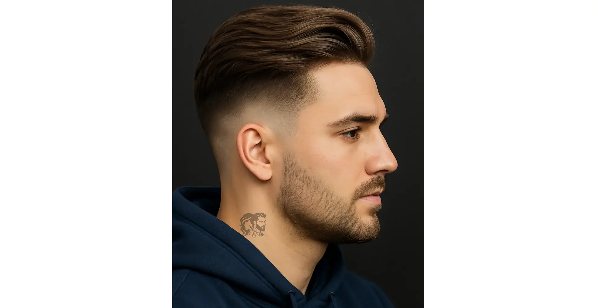 Pompadour with Temple Undercut