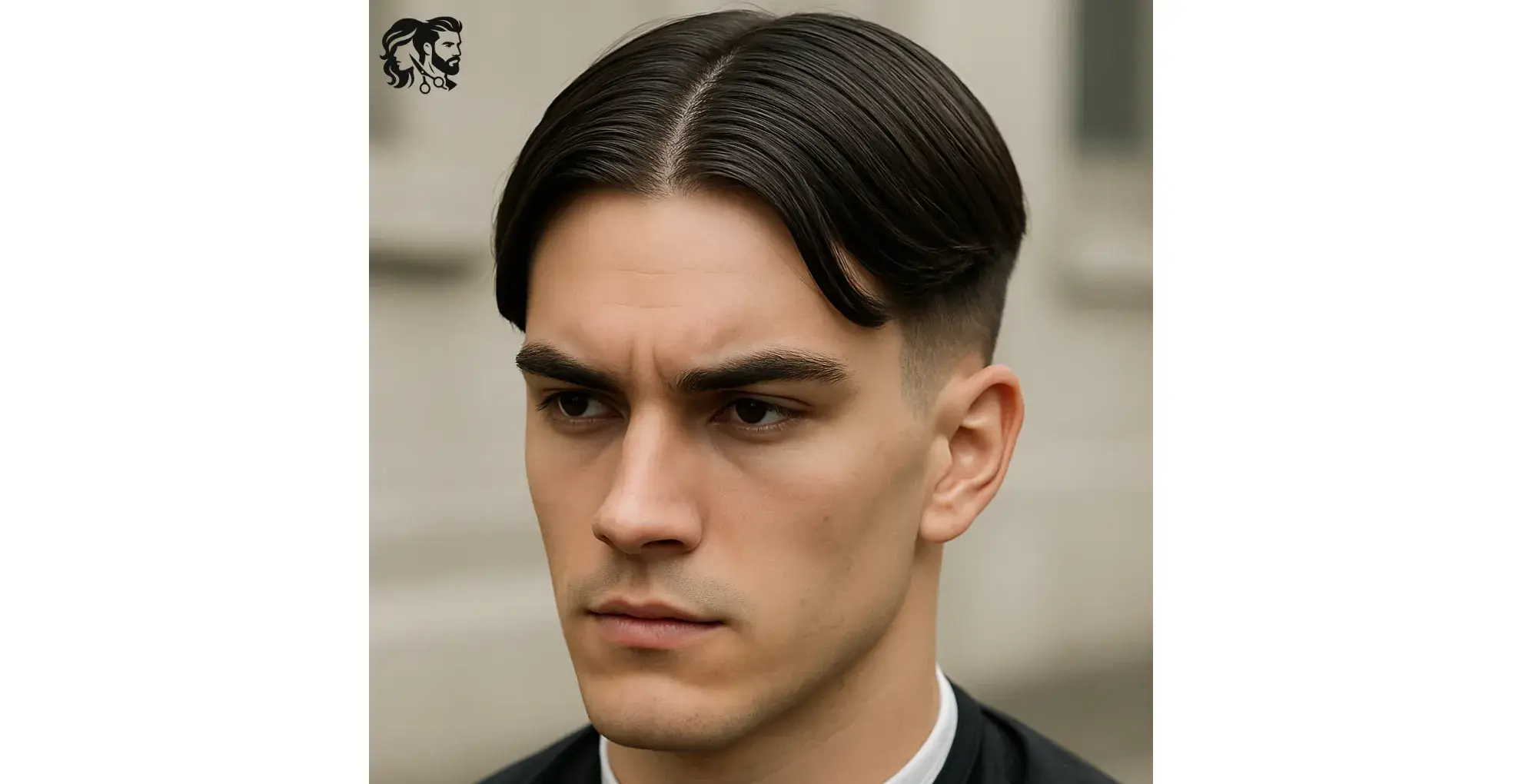 Pulled Back Center Part with Short Sides