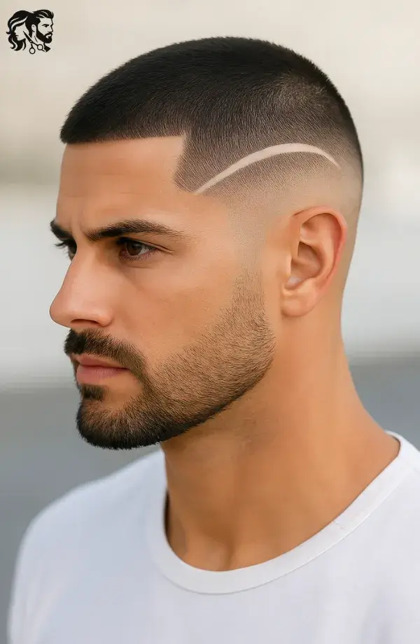Shaved Line Haircut Design