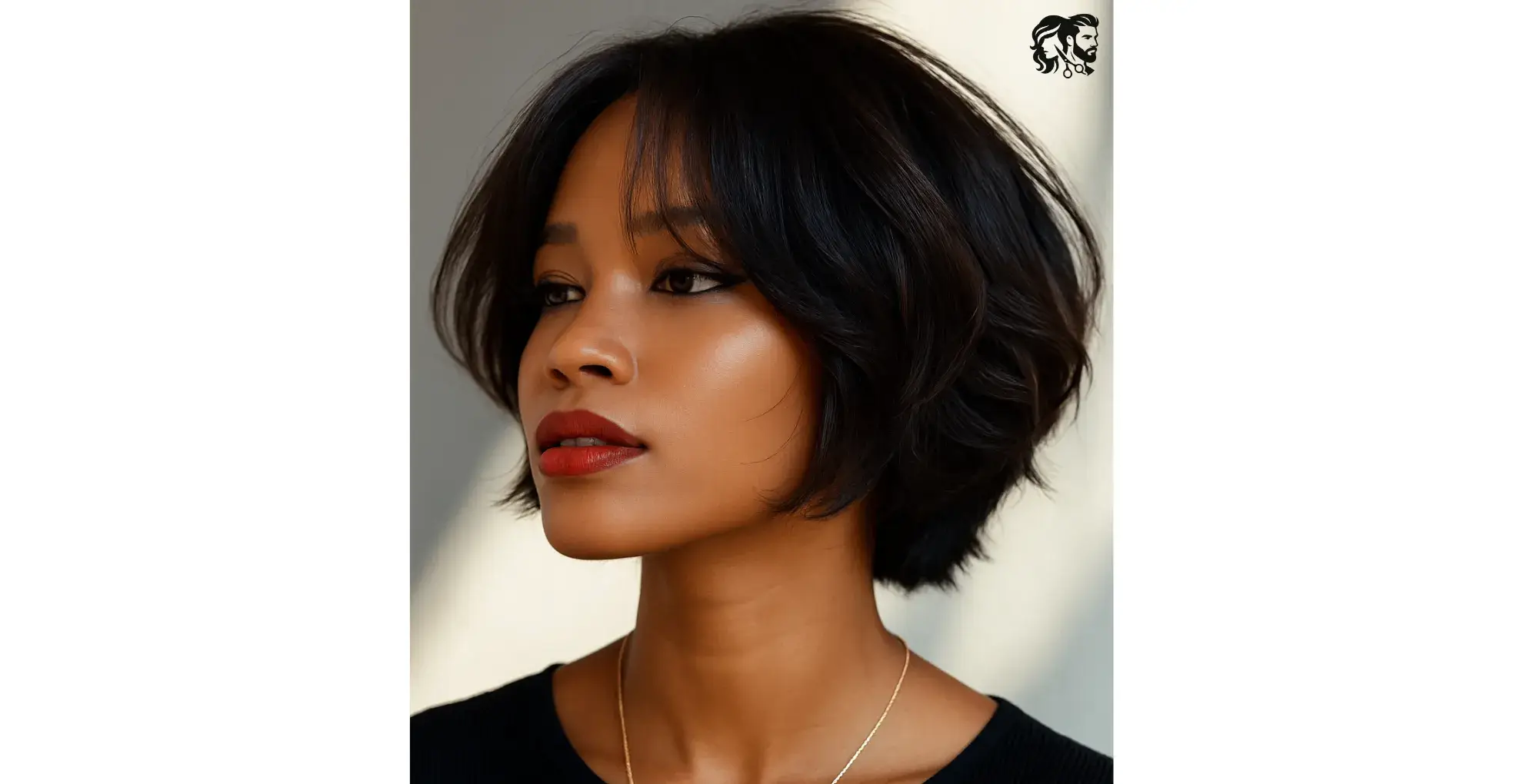 Short Bob Cut with Choppy Ends