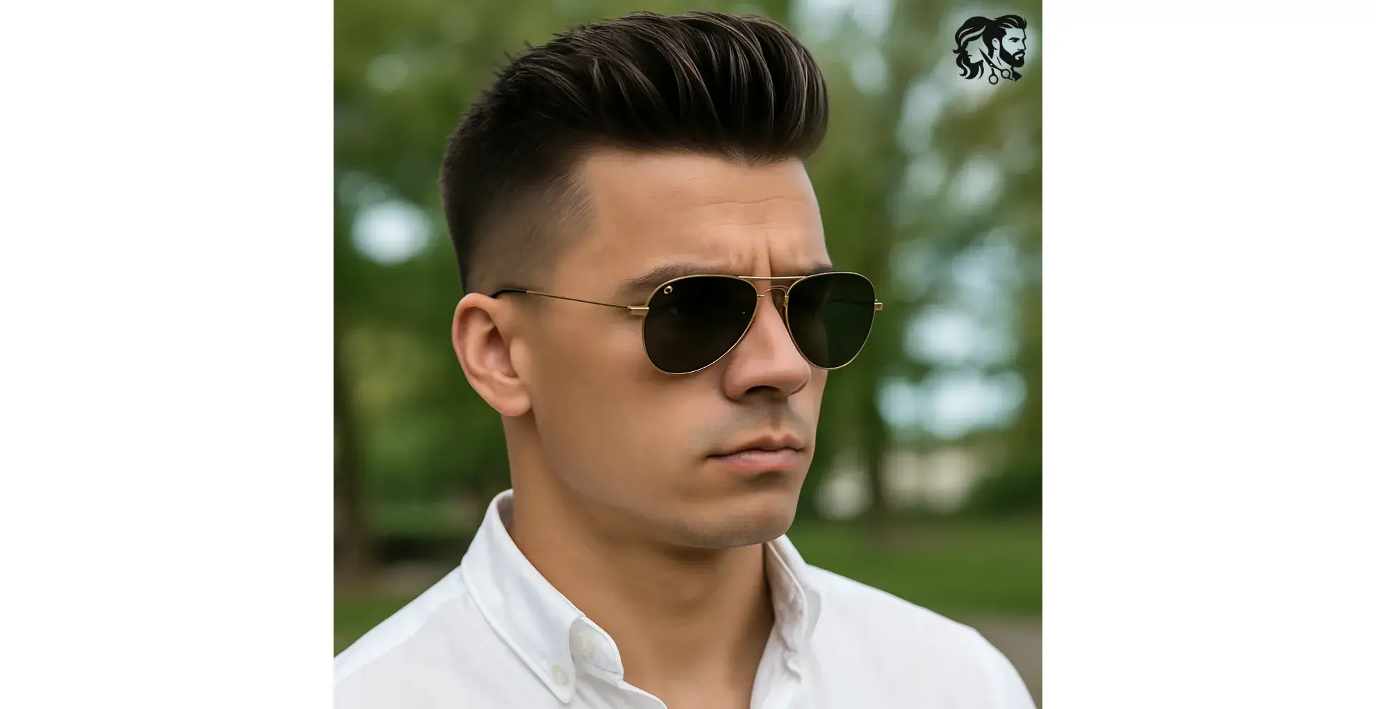 Short Brush Up with High Fade