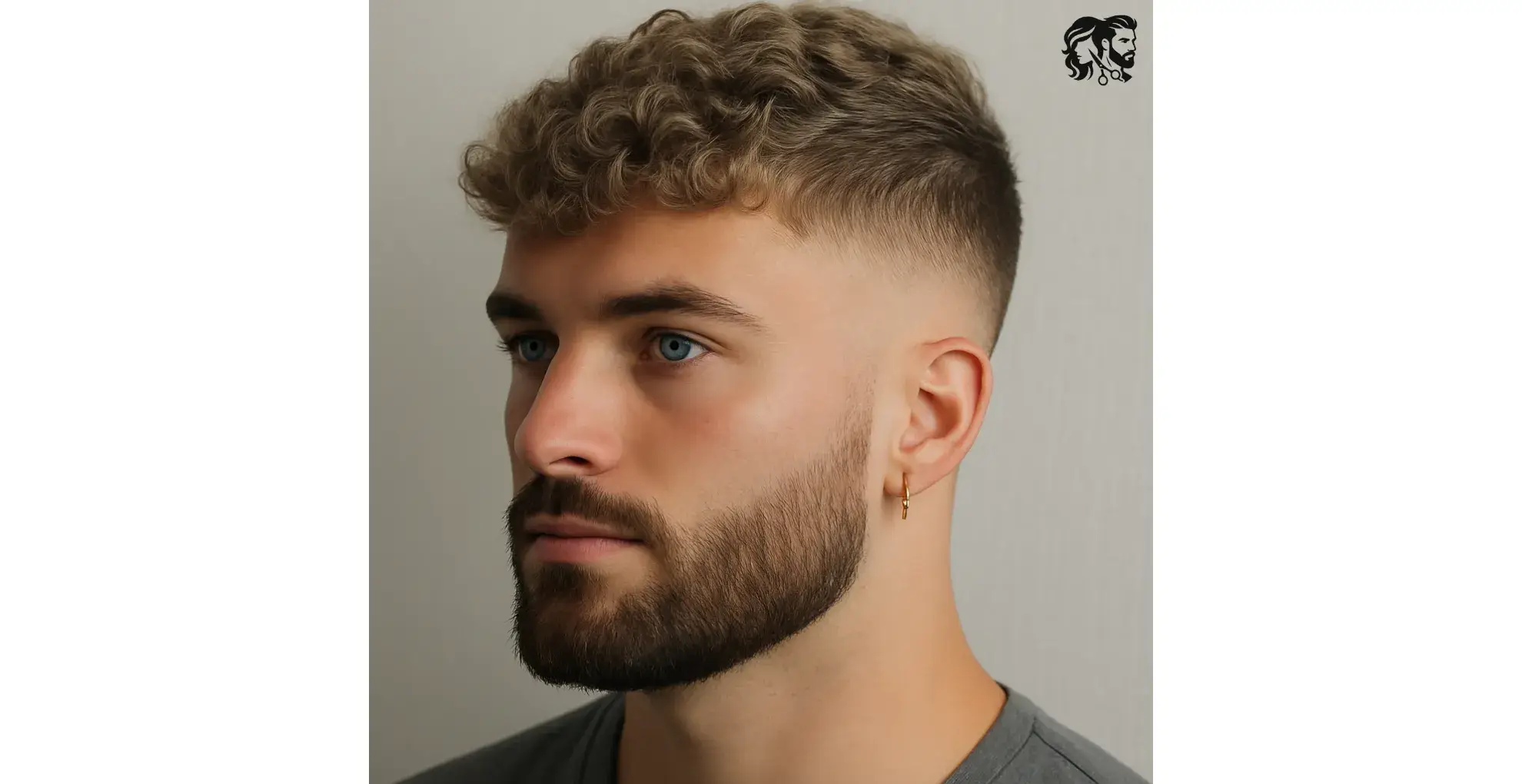 Short Messy Waves with High Skin Fade