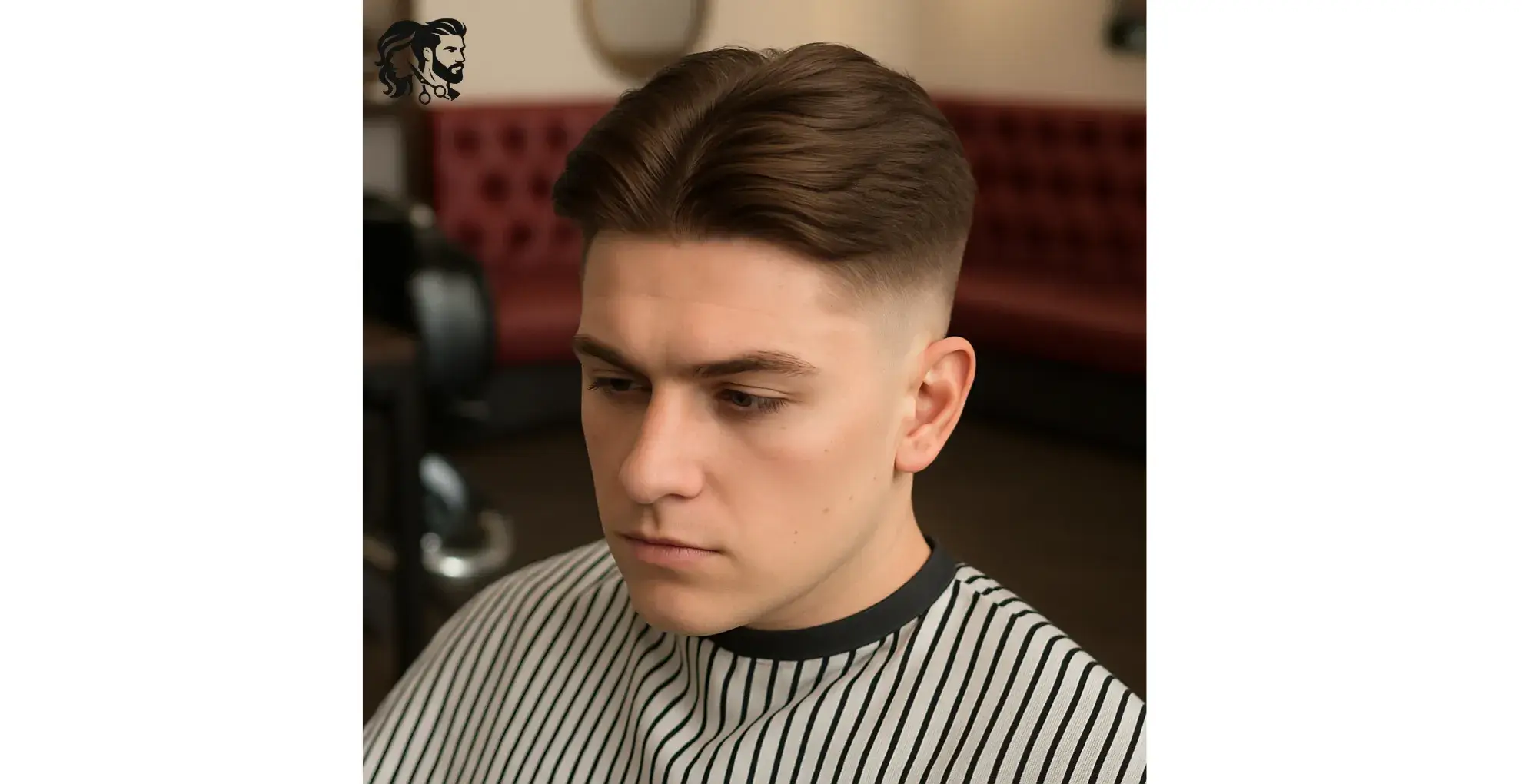 Short Middle Part Hairstyle