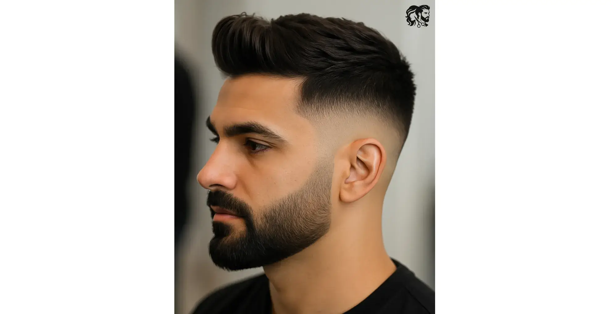 Short Quiff with a Mid Fade