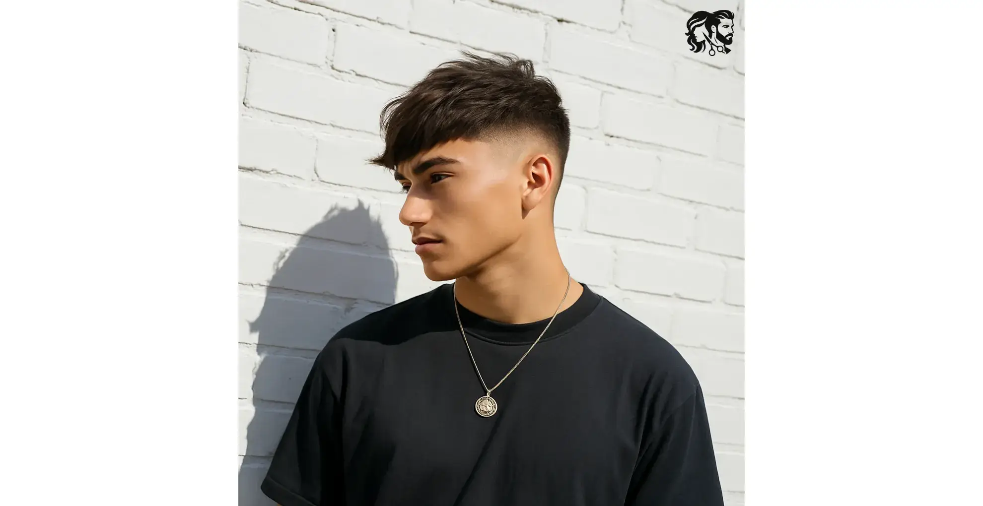 Short Shaggy Hair with Faded Sides