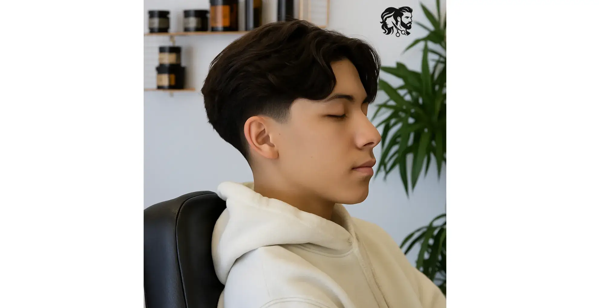 Short Textured Middle Part with Low Fade