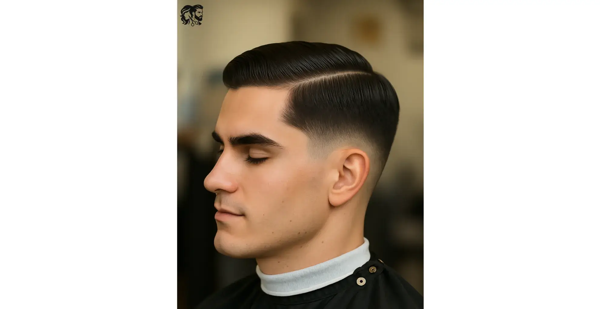 Side Part with Mid Fade