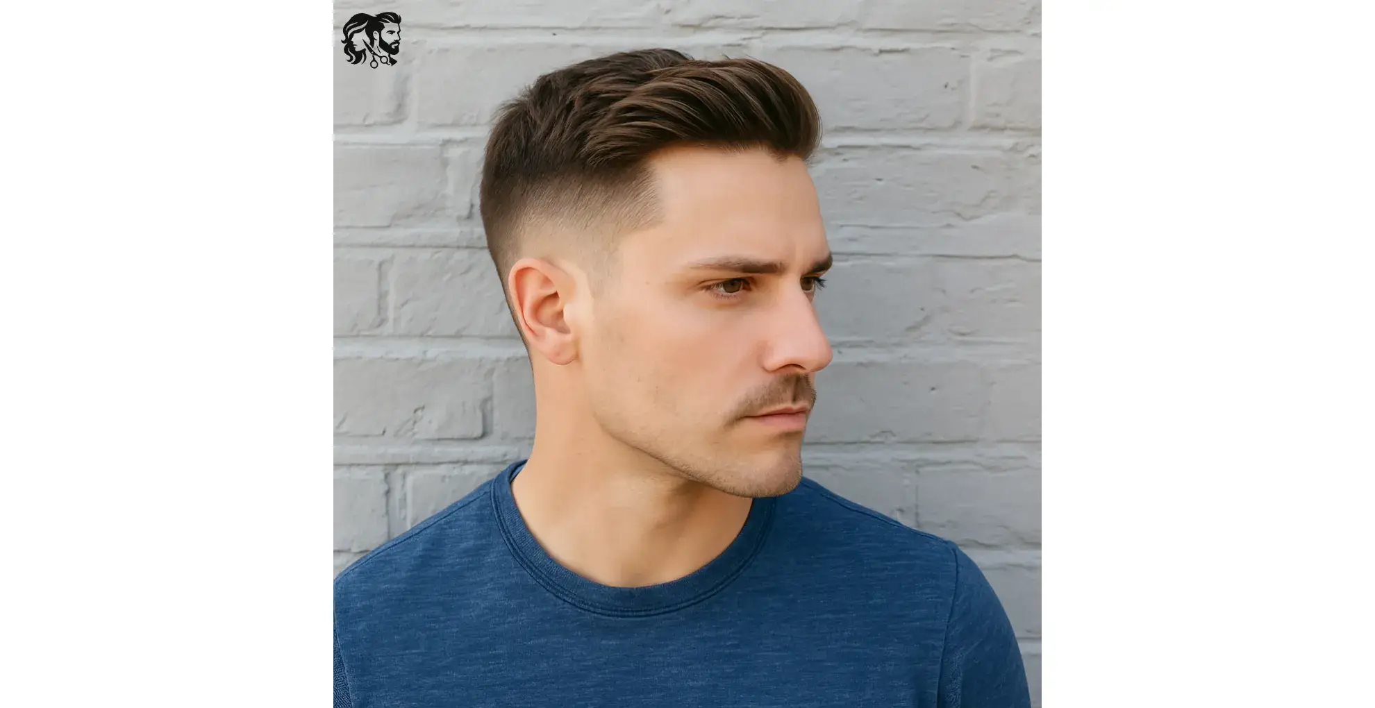 Side Swept Hair with Short Sides