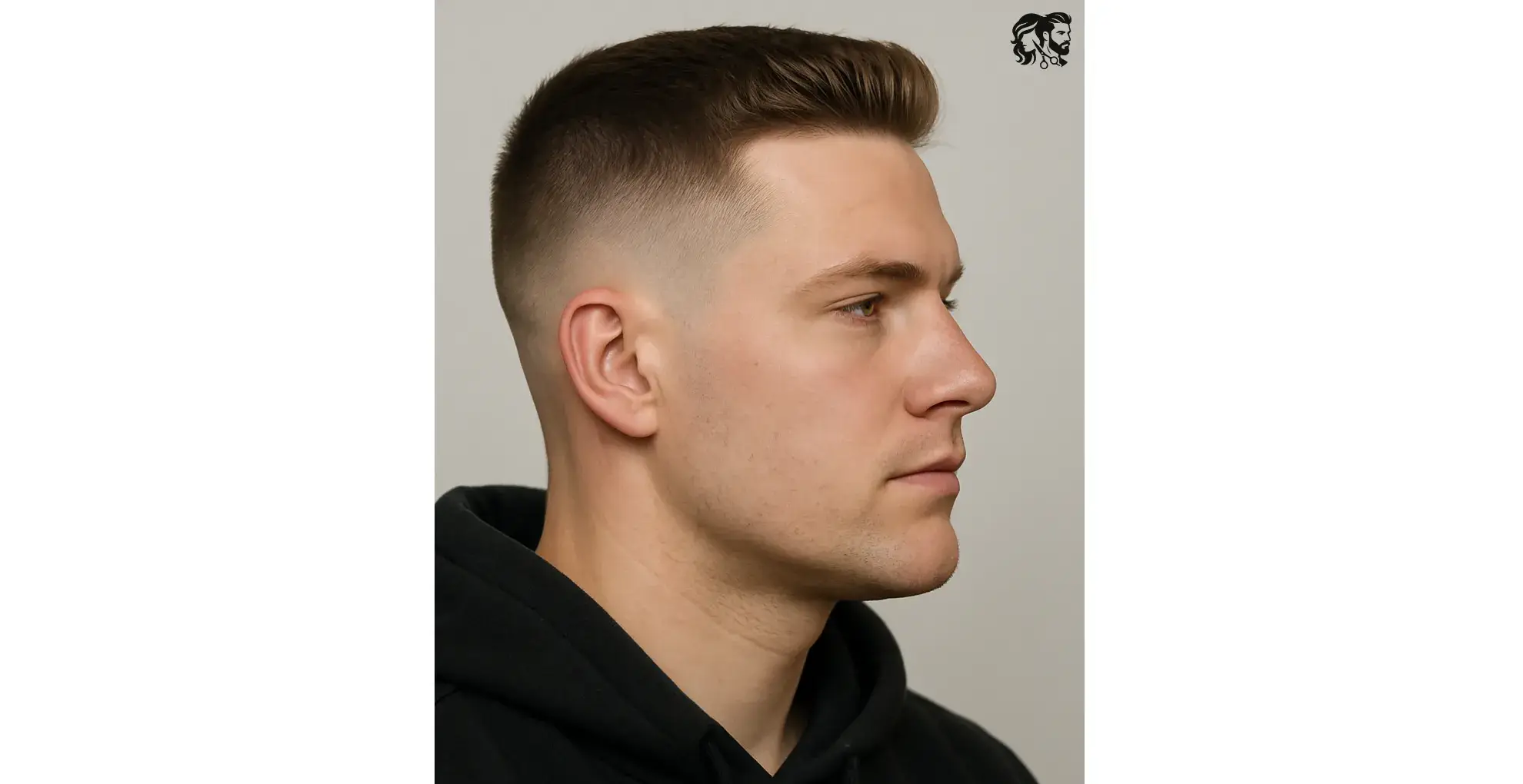 Simple Haircut with a Brushed Up Top