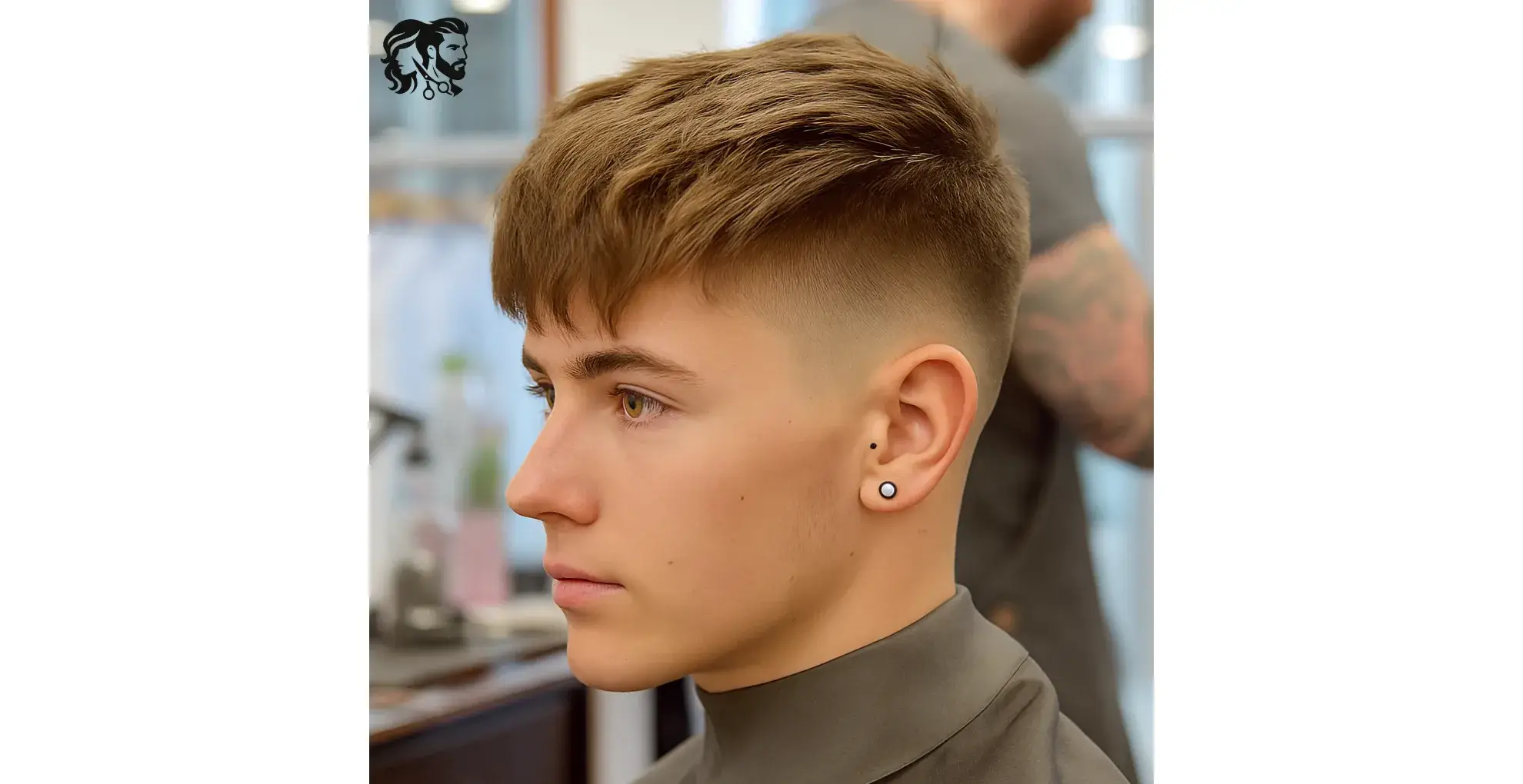 Skin Fade Undercut with Textured Fringe