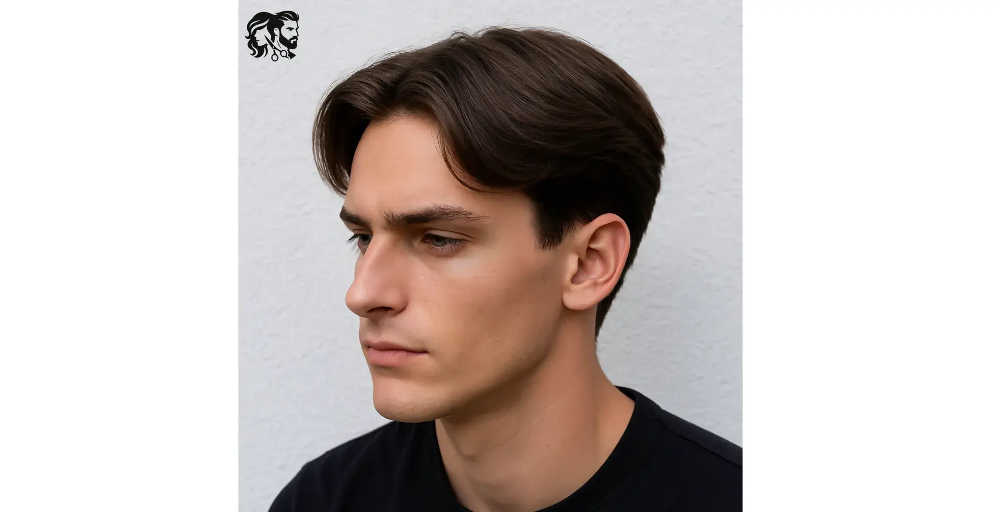Sleek Middle Part with Short Sides