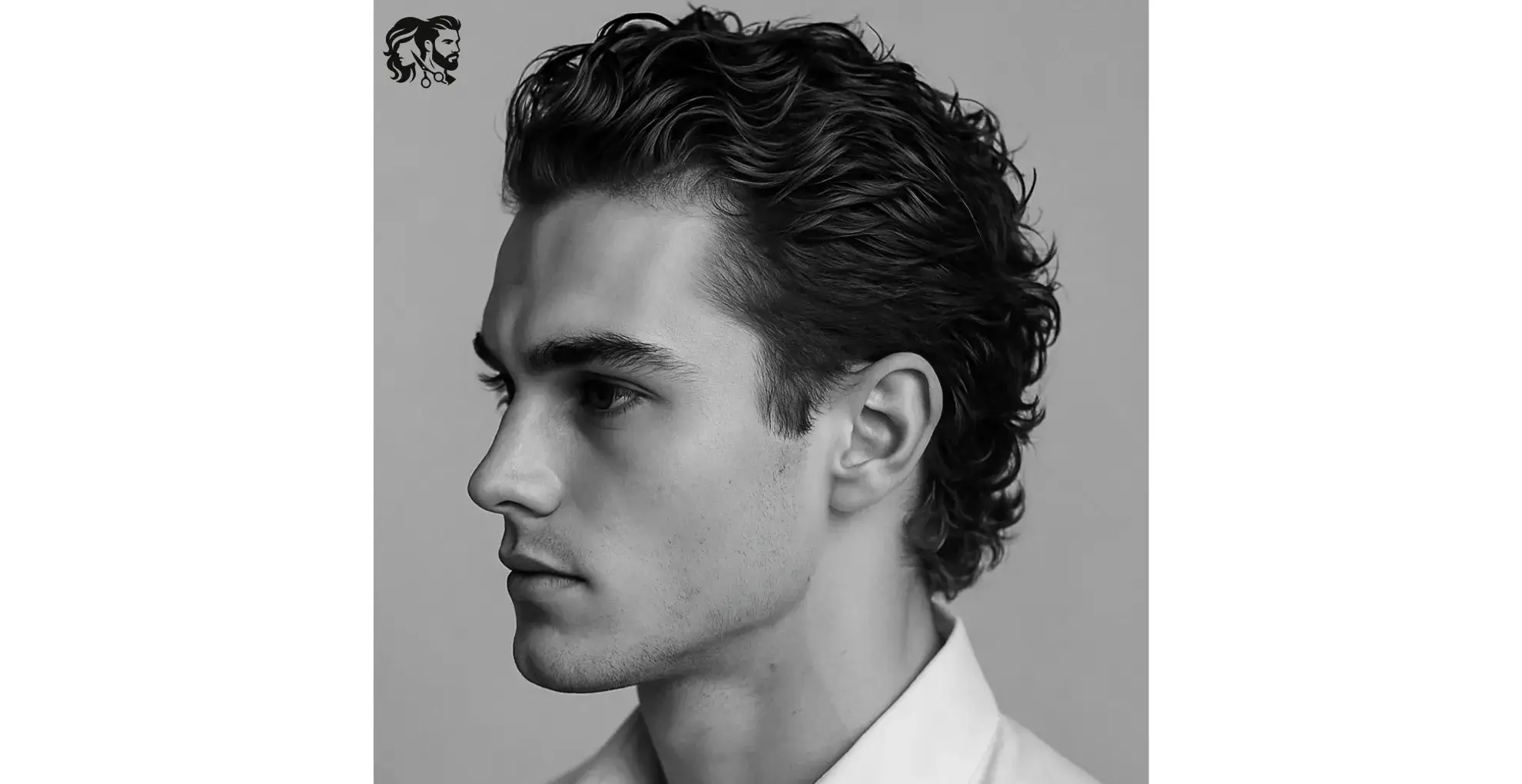 Slicked Back Curls for Men