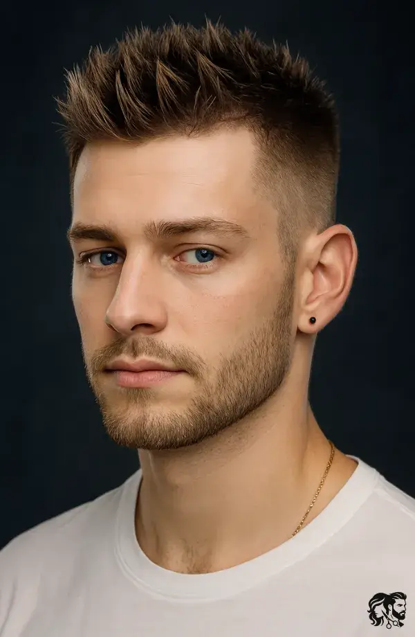 Spiky Crew Cut Style