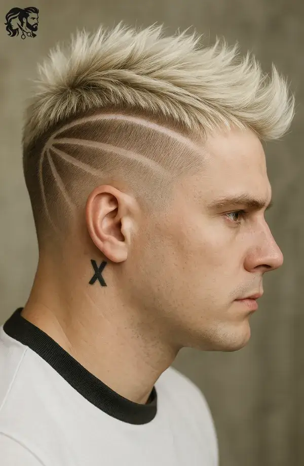 Spiky Hair with Design Elements