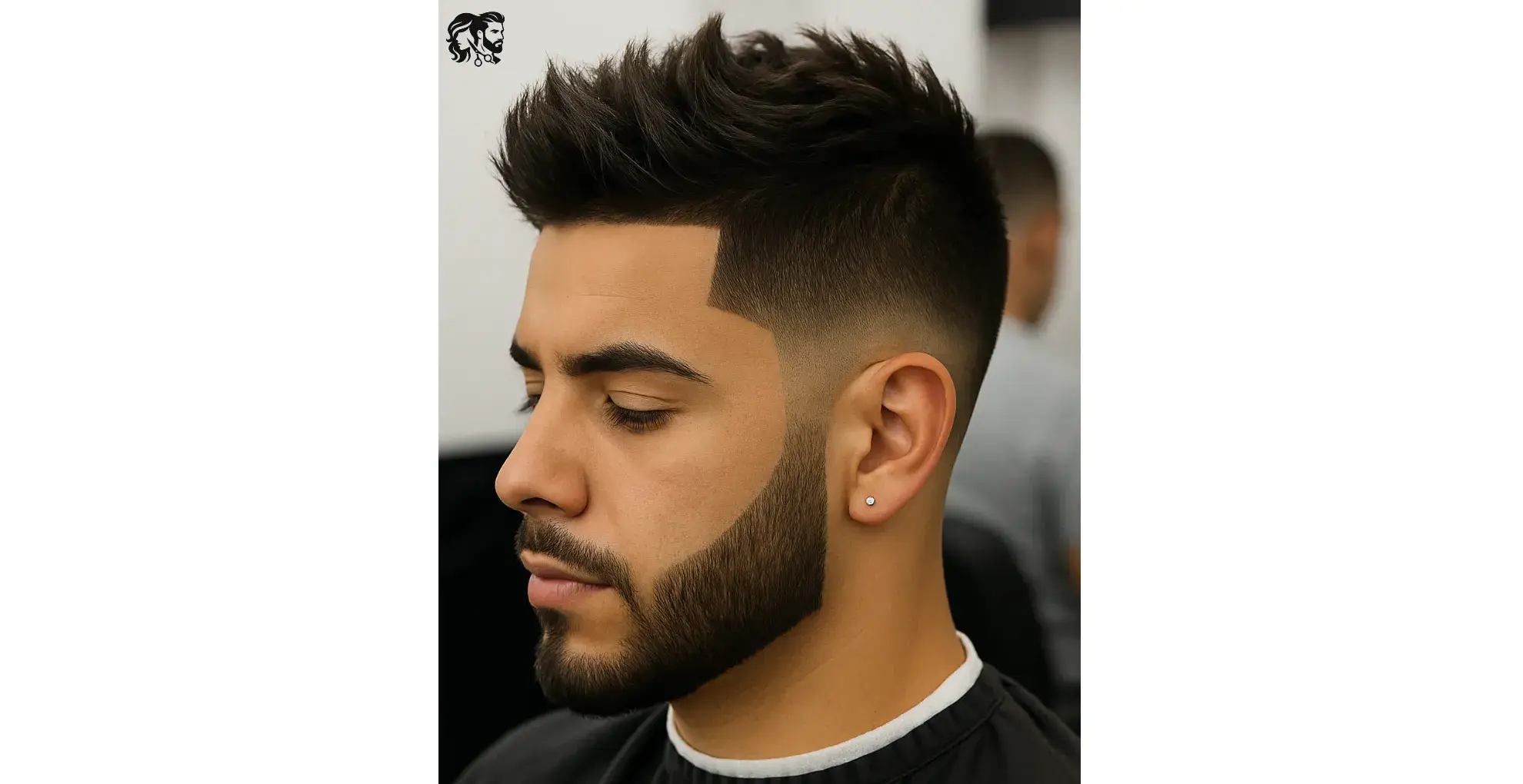 Stylish Spiky Hair with Low Taper Fade