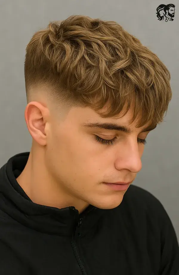 Textured Crop with Faded Sides