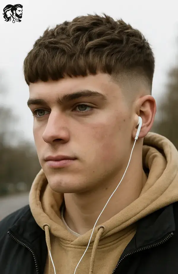 Textured French Crop with Mid Fade