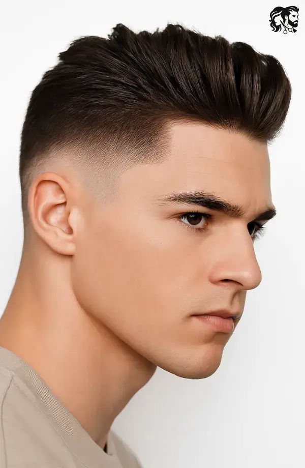 Textured Ivy League with Taper Fade