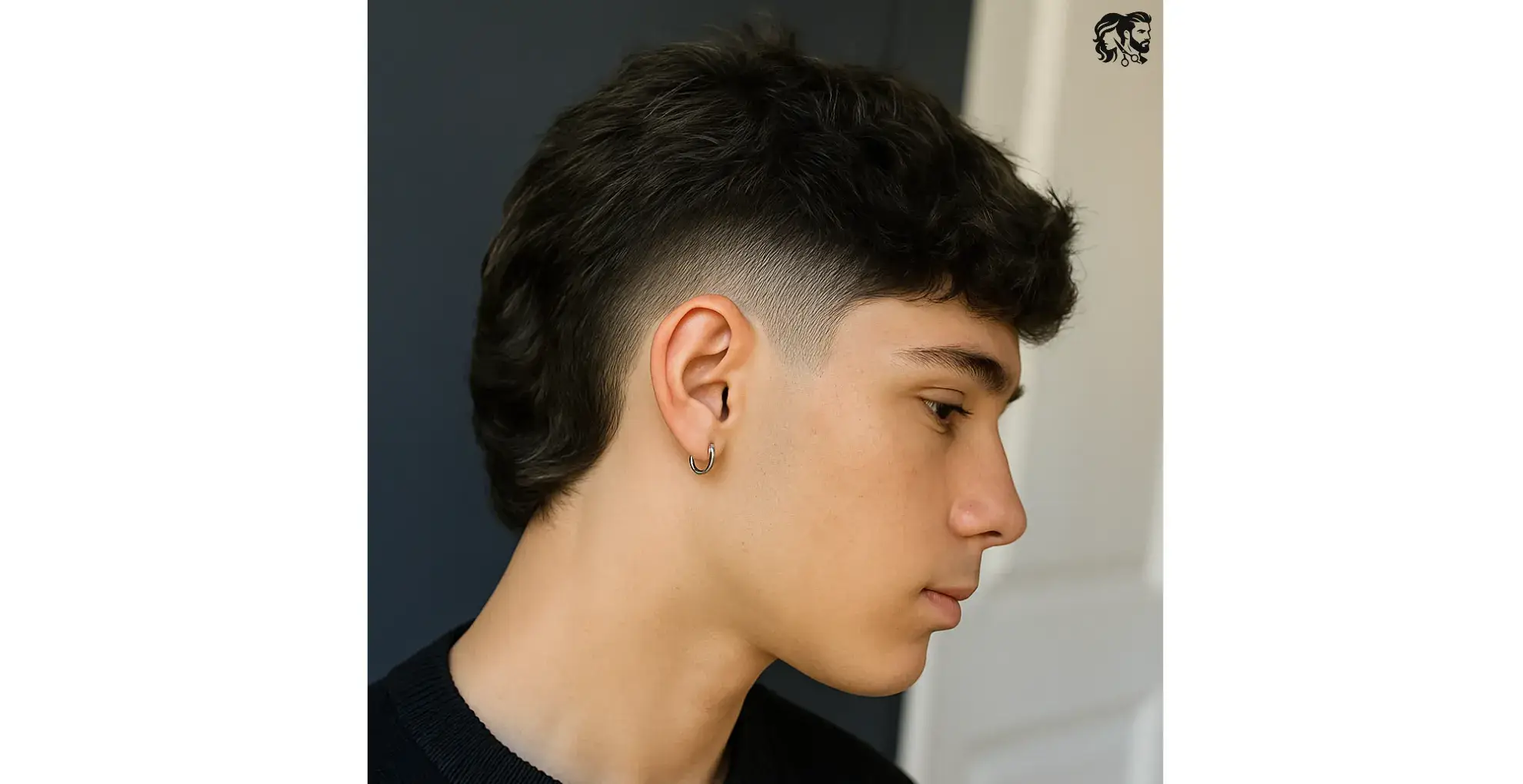 Textured Mullet with Skin Fade