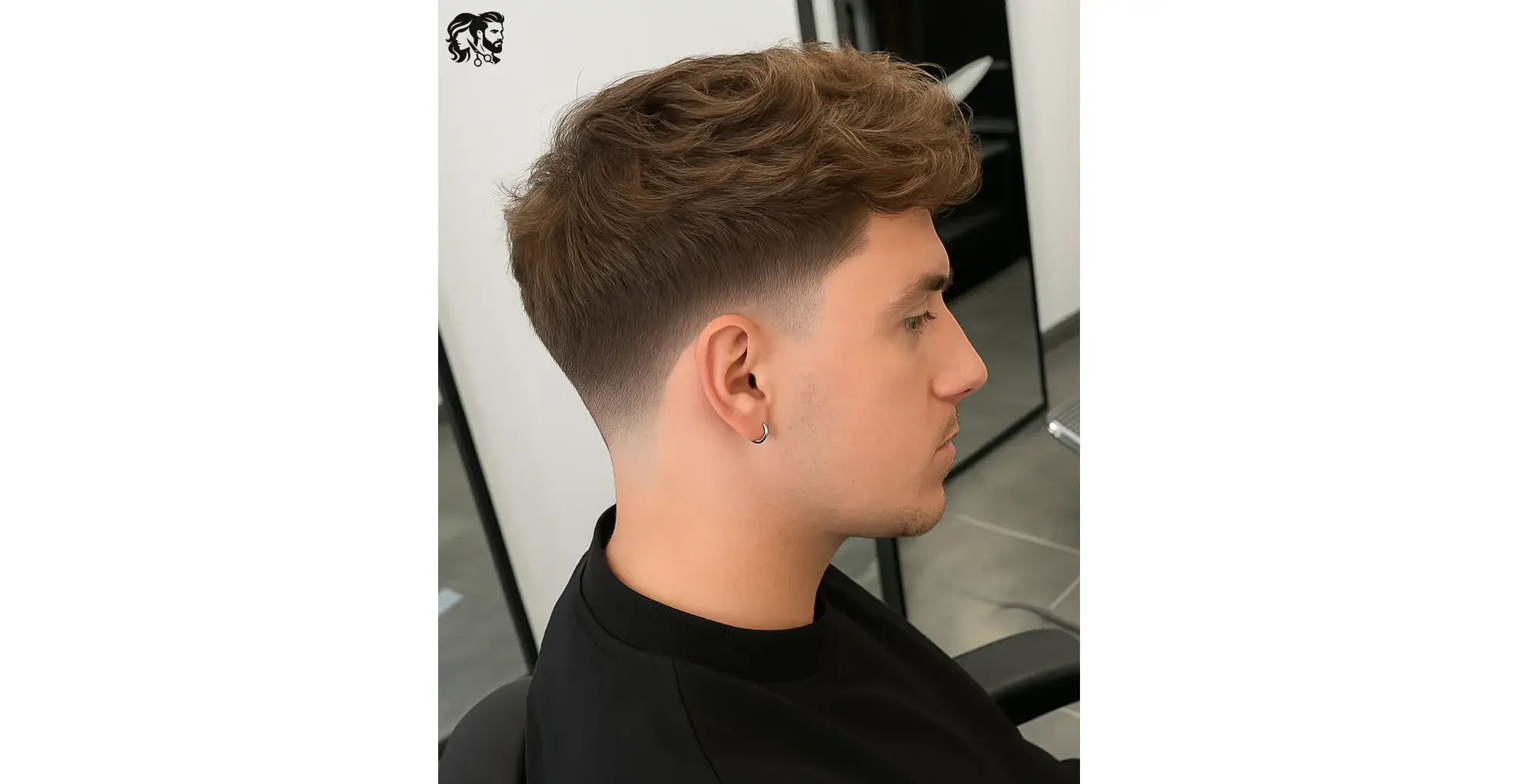 Textured Short Hair with Low Taper Fade