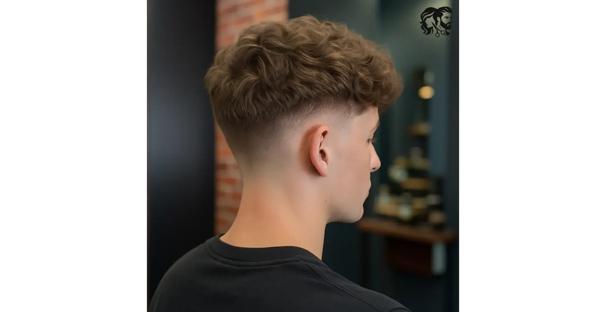Textured Short Hairstyle with Mid Fade