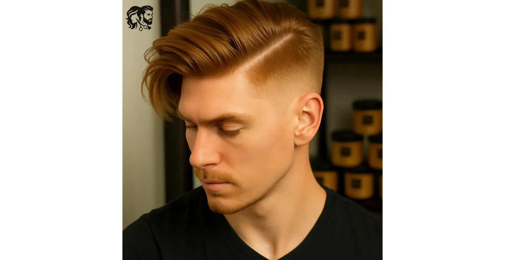 Textured Side Part Fade