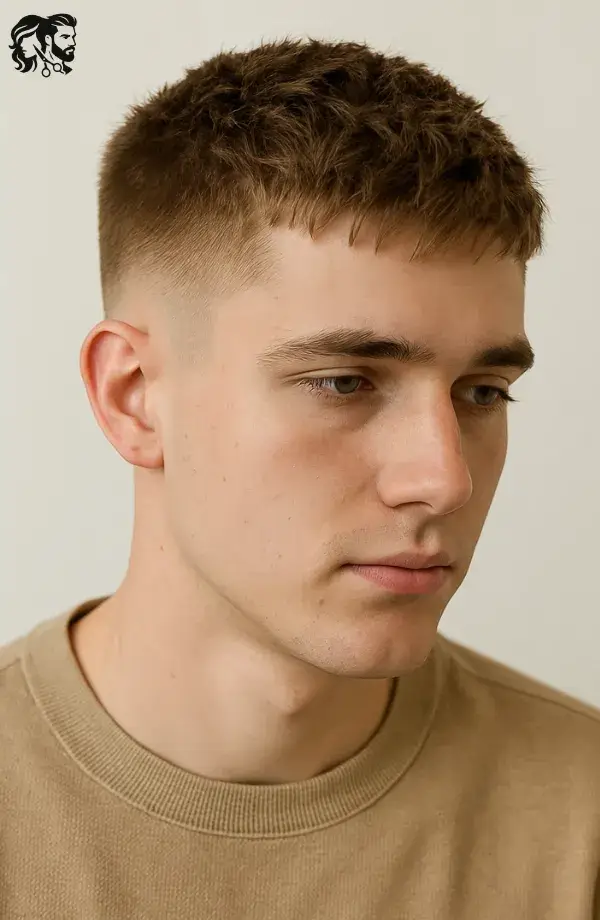Textured Swept Crew Cut