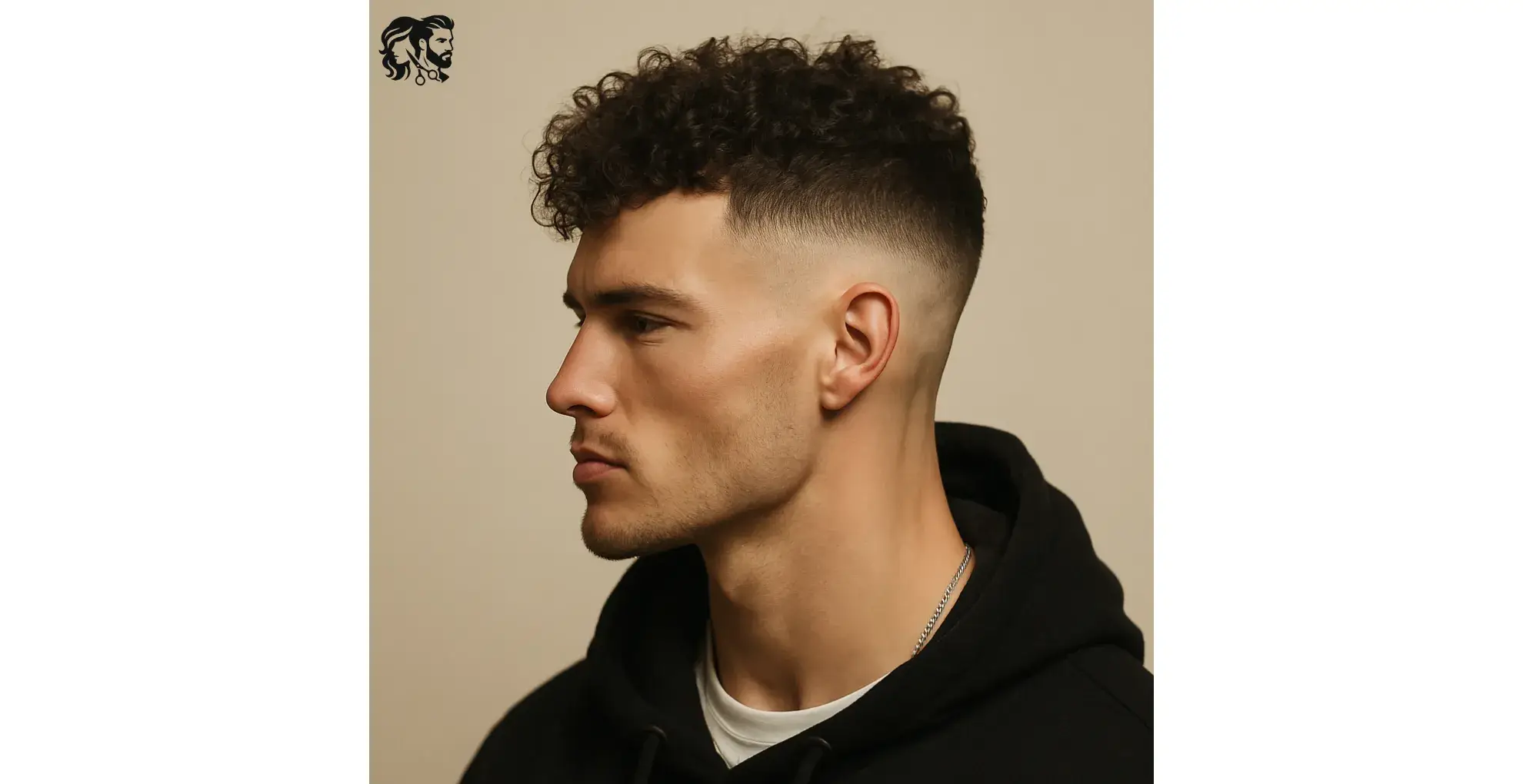 Tousled Curly Hair Fade