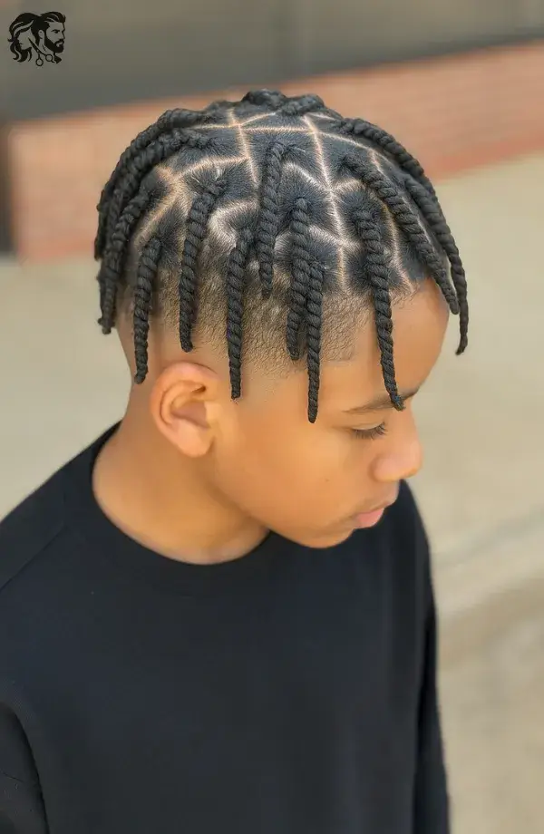 Triangular Parted Twists with an Undercut for Boys