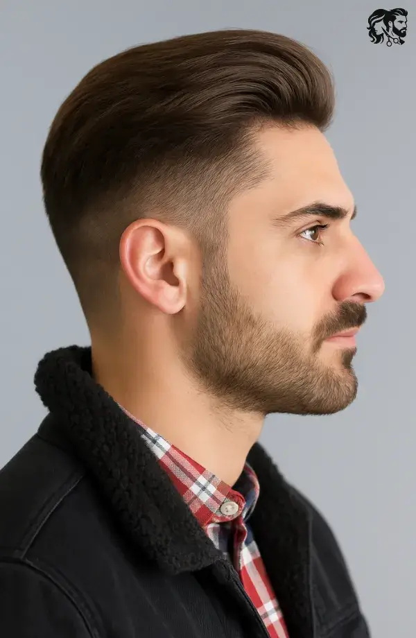 Undercut With Comb-Over or Brushed Back