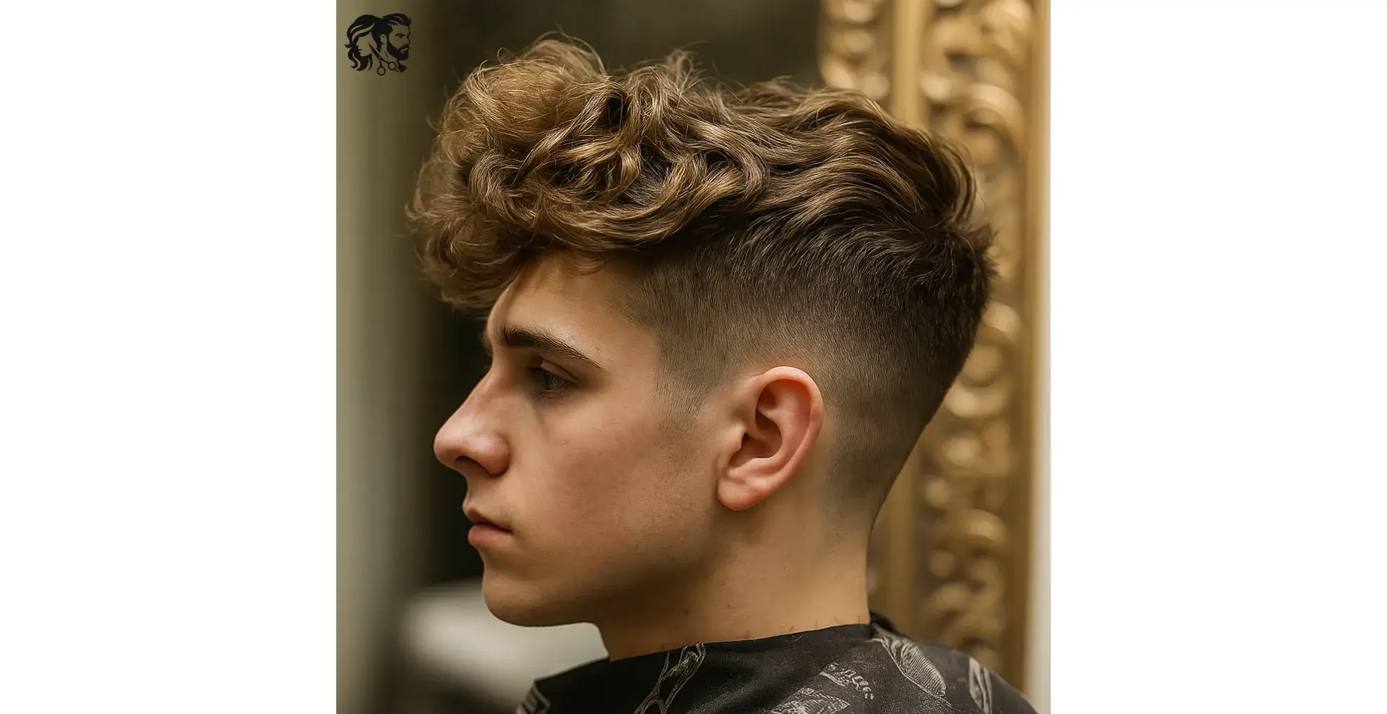 Undercut with Curly Textured Fringe