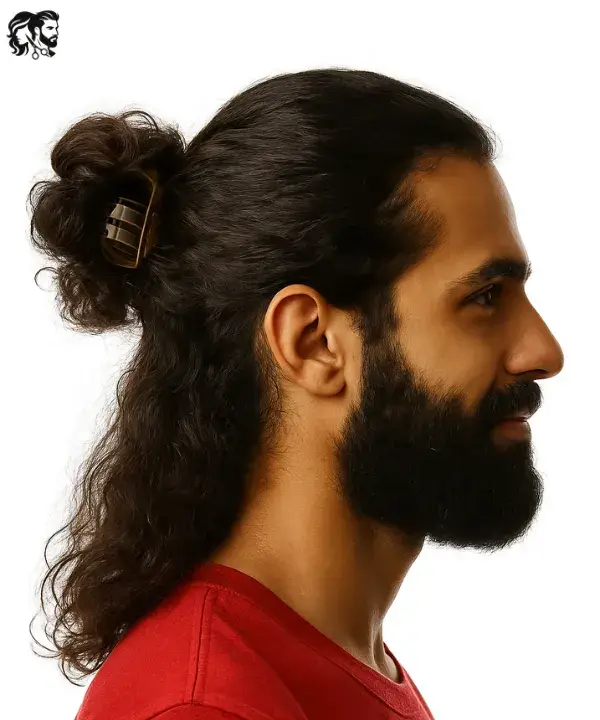 ‘90s Claw Clip Man Bun