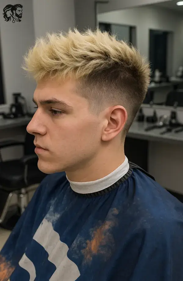 Burst Fade Blonde Hair