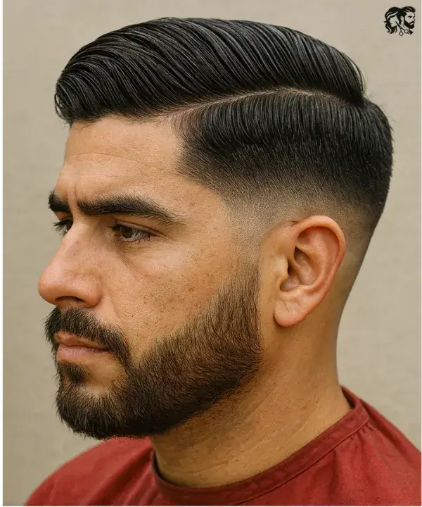 Comb Over with Low Fade