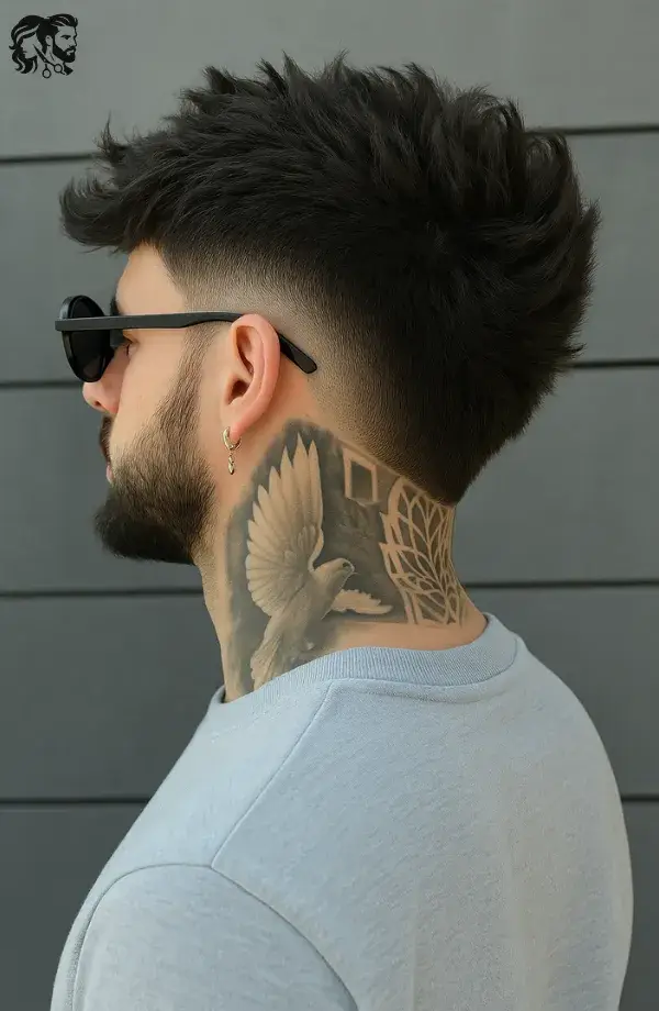 Fresh Spiky Mohawk Burst Fade