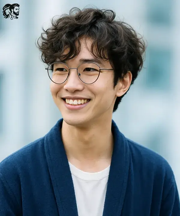 Long Curly Hair Fade