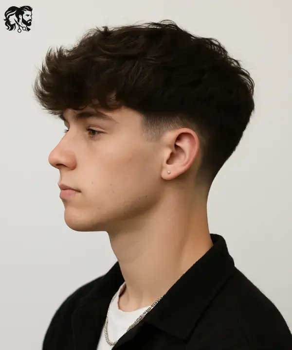 Long Fringe with Low Taper Fade
