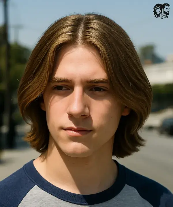 Long Hair with Middle Part