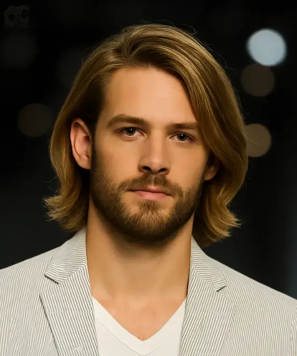 Long Hair with Side Part