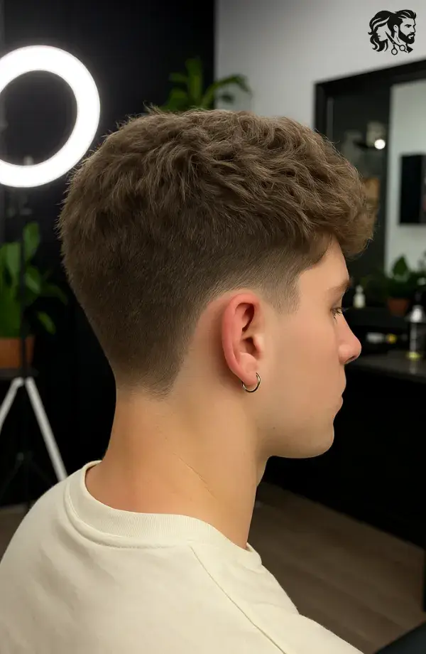 Low Taper Burst Fade