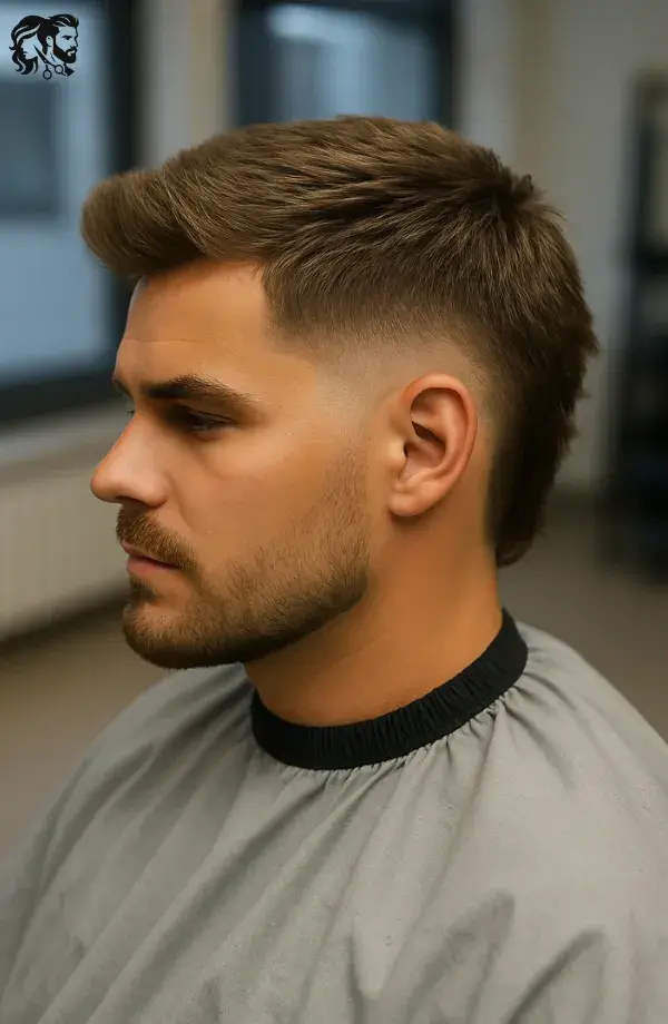 Sleek Mohawk Burst Fade