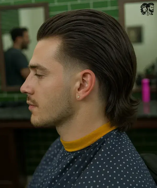 Textured Slicked Back Hair